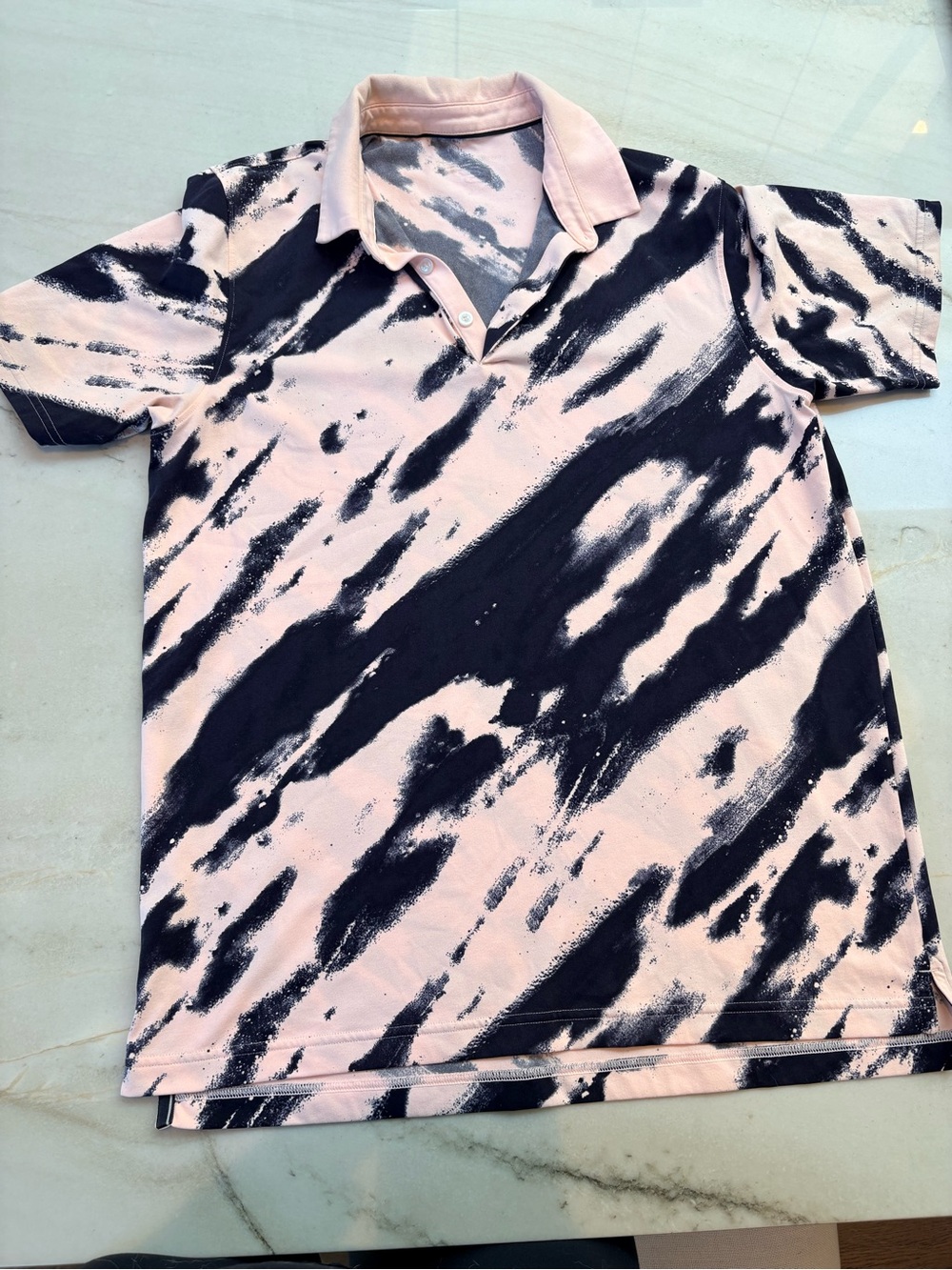 Under Armour Steph Curry Pink and Black Golf Shirt